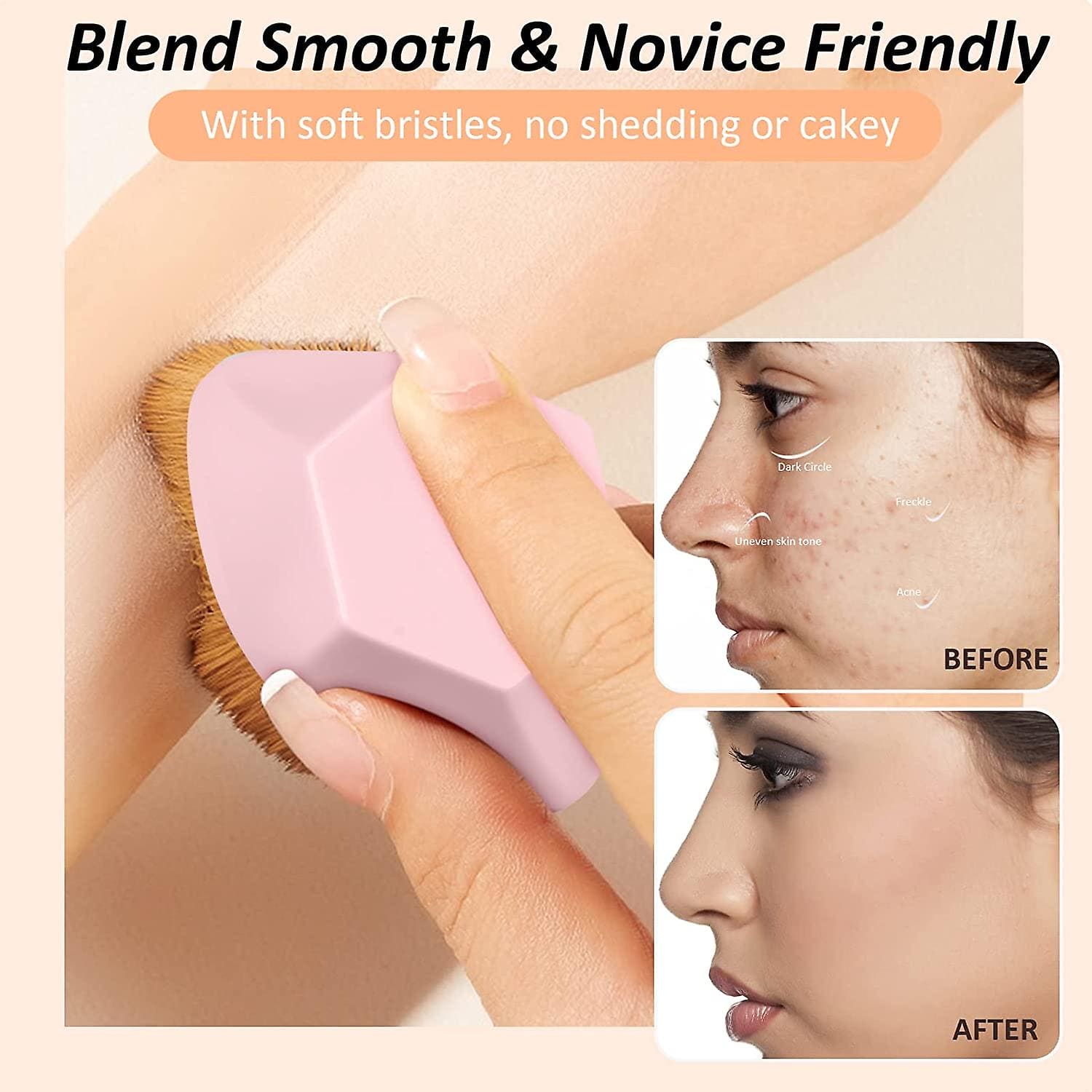 Flawless Makeup Brush, Face Blush Foundation Brush for Blending Liquid, Cream or Powder Flawless Makeup Brush, Face Blush Foundation Brush for Blending Liquid, Cream or Powder